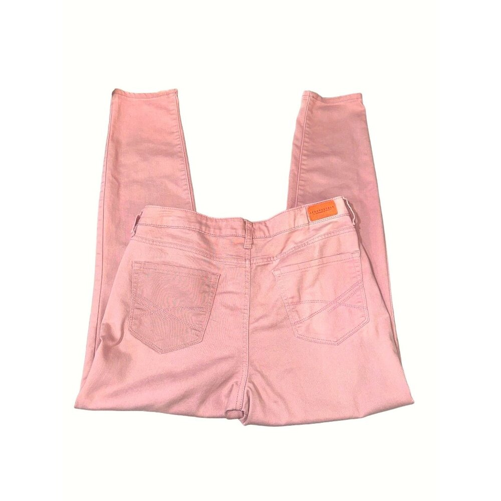 Aeropostale Sz 12 Pink High Waisted Jegging Skinny Stretch Denim Pants City Chic - Picture 11 of 12